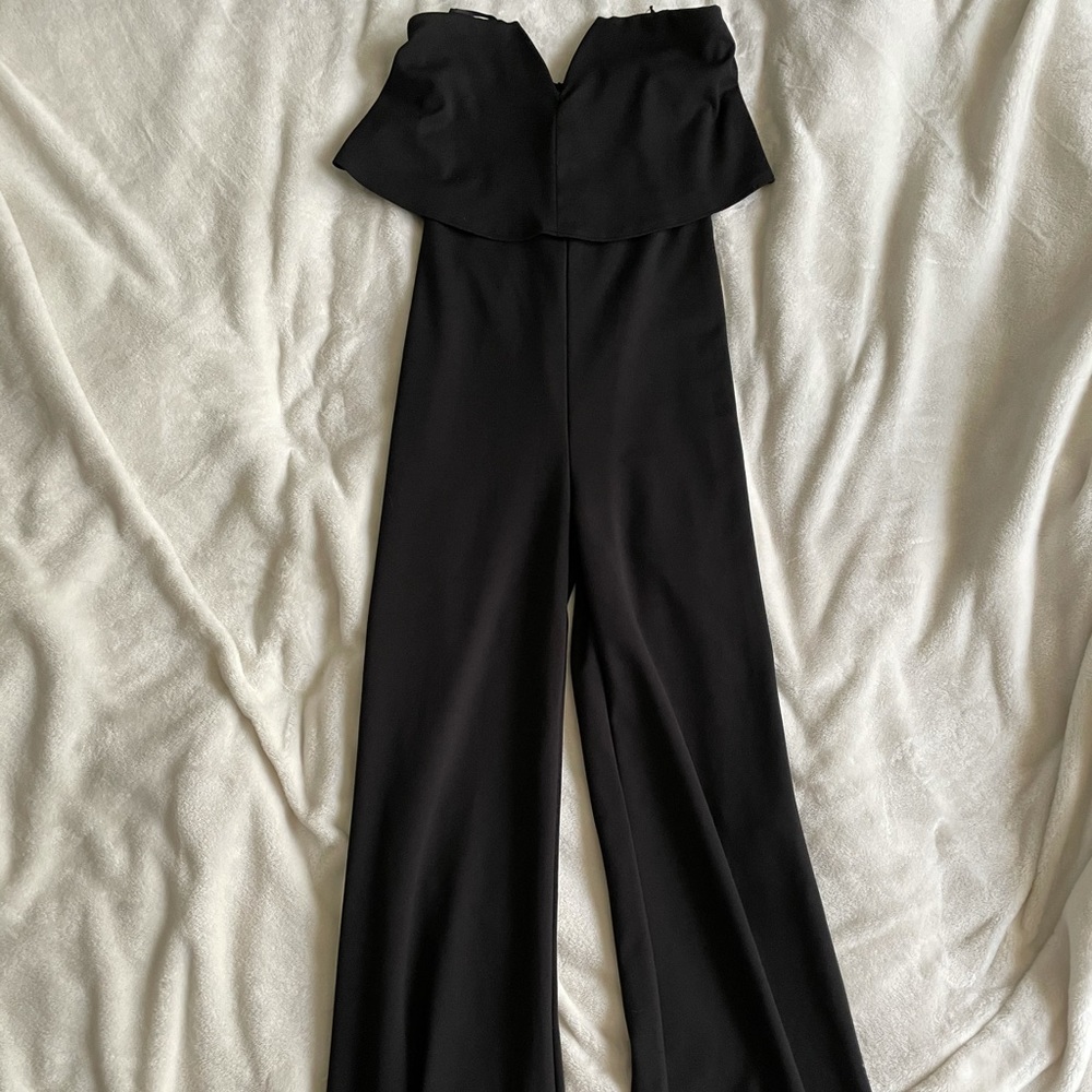 Lulu strapless black jumpsuit, sz small